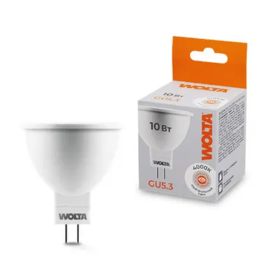 Купить Светодиодная лампа 25SMR16-220-10GU5,3 10Вт 4000K GU5,3, Wolta в интернет-магазине Akvilon.kz