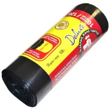 Купить Пакеты для мусора 120 л, 10 шт, Deluxe в интернет-магазине Akvilon.kz Купить Пакеты для мусора 120 л, 10 шт, Deluxe в интернет-магазине Akvilon.kz