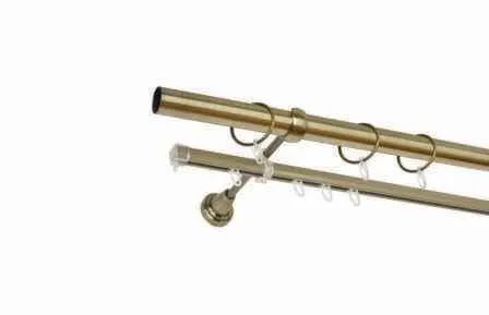 Купить Карниз металл гладкий d25 мм 300 см золото антик, Delfa в интернет-магазине Akvilon.kz