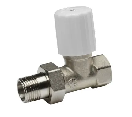 Купить Клапан ручной регулировки прямой внутренняя - наружная резьба 1/2" Aqualink в интернет-магазине Akvilon.kz