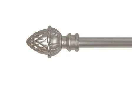 Купить Наконечник АГРА хром матовый D16 (2шт) в интернет-магазине Akvilon.kz