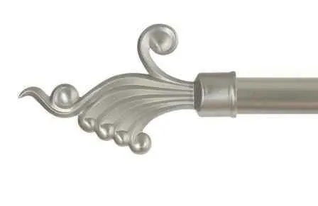 Купить Наконечник ВЕРДИ хром матовый D25 (1шт) в интернет-магазине Akvilon.kz