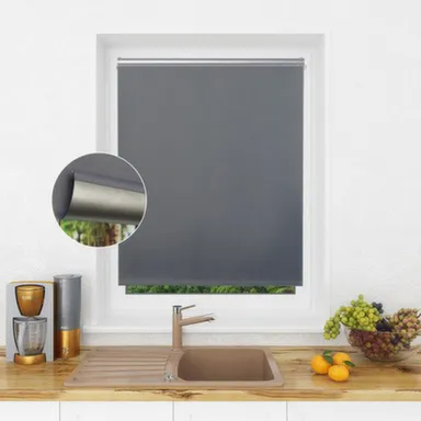 Купить Штора рулонная СИМПЛ Блэкаут LM 68-10 57x160см темно-серый, Lm Decor в интернет-магазине Akvilon.kz