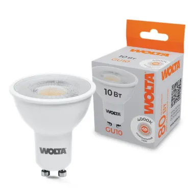 Купить Светодиодная лампа WSTD-PAR16-220V10W4KGU10-L с линзой 10Вт 4000K GU10, Wolta в интернет-магазине Akvilon.kz