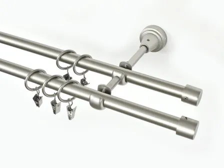 Купить Карниз металл гладкий d16мм 300см хром матовый, Delfa в интернет-магазине Akvilon.kz