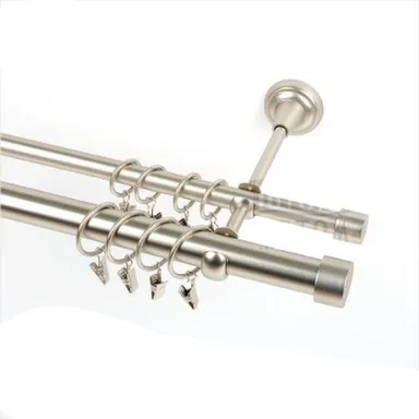 Купить Карниз металл гладкий d25мм 300см хром матовый, Delfa в интернет-магазине Akvilon.kz