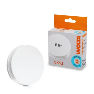 Купить Светодиодная лампа 25W75R8GX53 8Вт 6500K GX53, Wolta в интернет-магазине Akvilon.kz