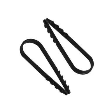 Купить Дюбель-хомут для круглого кабеля 11-18 мм черный (уп.100шт) в интернет-магазине Akvilon.kz