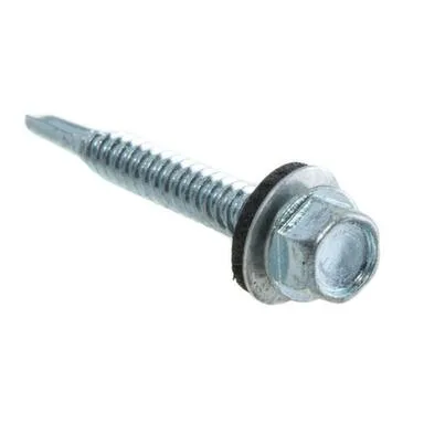 Купить Саморезы кровельные с буром 6,3x32 (белый цинк 45 шт) в интернет-магазине Akvilon.kz