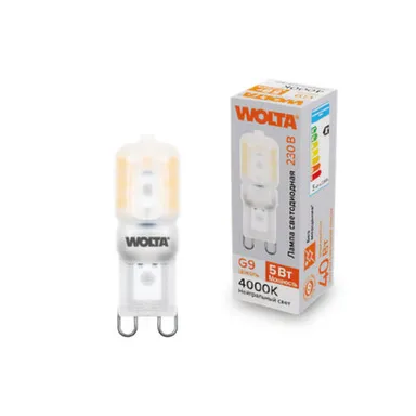 Купить Светодиодная лампа WSTD-JCD-5W4KG9-P 5Вт 4000K G9, Wolta в интернет-магазине Akvilon.kz