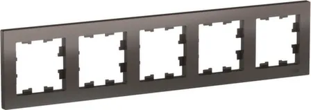 Купить Рамка 5-местная,серия AtlasDesign мокко в интернет-магазине Akvilon.kz