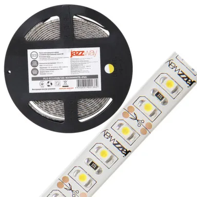 Купить Светодиодная лента SMD3528 6Вт/м 6500К IP20 12В (бухта 5 м) JazzWay в интернет-магазине Akvilon.kz