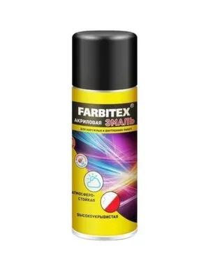 Купить Эмаль аэрозольная акриловая, 1014 слоновая кость, 520 мл, Farbitex в интернет-магазине Akvilon.kz