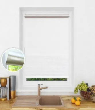 Купить Штора рулонная САВАННА Блэкаут LM 88-01 85x160см белый, Lm Decor в интернет-магазине Akvilon.kz