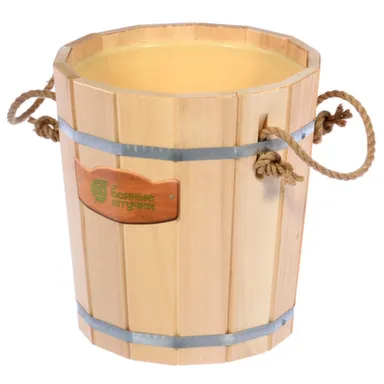 Купить Запарник из липы с пластиковой вставкой 12 л, Банные штучки в интернет-магазине Akvilon.kz