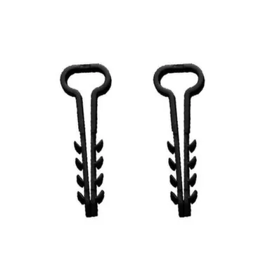 Купить Дюбель-хомут для плоского кабеля 5-10 мм черный (уп.100шт) в интернет-магазине Akvilon.kz