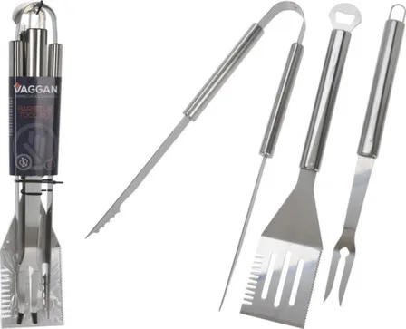 Купить Набор приборов для барбекю, 3 шт, щипцы, вилка, лопатка, Koopman в интернет-магазине Akvilon.kz