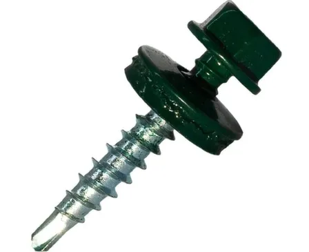 Купить Саморез кровельный 4,8x28 мм сверло 5 мм №1, Цинк, RAL 6005, Hardwex в интернет-магазине Akvilon.kz Купить Саморез кровельный 4,8x28 мм сверло 5 мм №1, Цинк, RAL 6005, Hardwex в интернет-магазине Akvilon.kz