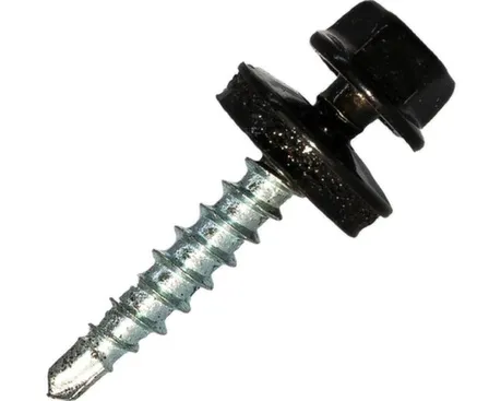 Купить Саморез кровельный 4,8x28 мм сверло 5 мм №1, Цинк, RAL 9005, Hardwex в интернет-магазине Akvilon.kz Купить Саморез кровельный 4,8x28 мм сверло 5 мм №1, Цинк, RAL 9005, Hardwex в интернет-магазине Akvilon.kz