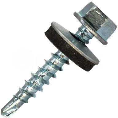 Купить Саморез кровельный 4,8x28 мм сверло 5 мм №1, Цинк, Hardwex в интернет-магазине Akvilon.kz
