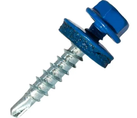 Купить Саморез кровельный 4,8x35 мм сверло 5 мм №1, Цинк, RAL 5005, Hardwex в интернет-магазине Akvilon.kz Купить Саморез кровельный 4,8x35 мм сверло 5 мм №1, Цинк, RAL 5005, Hardwex в интернет-магазине Akvilon.kz