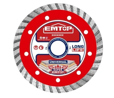 Купить Диск алмазный TURBO, 125 мм, EMTOP в интернет-магазине Akvilon.kz