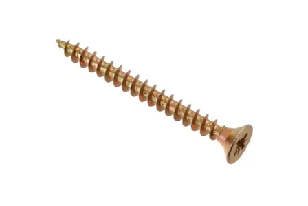 Купить Саморезы универсальные 5x50 (желтый цинк 8 шт), Стройбат в интернет-магазине Akvilon.kz