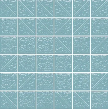 Купить Ла-Виллет т.бирюзовый 30,1x30,1 -мозаика Темно-бирюзовый в интернет-магазине Akvilon.kz