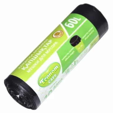 Купить Пакеты для мусора без завязок 60 л, 10 шт, Econom Care в интернет-магазине Akvilon.kz Купить Пакеты для мусора без завязок 60 л, 10 шт, Econom Care в интернет-магазине Akvilon.kz