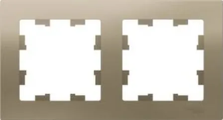 Купить Рамка 2-местная,серия AtlasDesign шампань в интернет-магазине Akvilon.kz