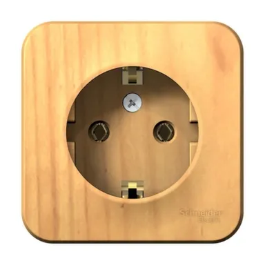 Купить Розетка 1-местная с заземлением Schneider Electric Blancа в интернет-магазине Akvilon.kz