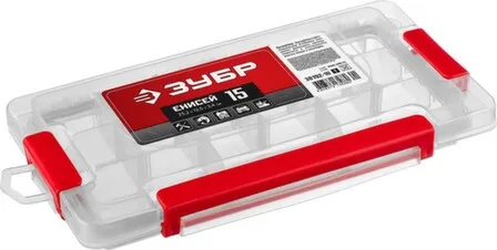 Купить Органайзер для крепежа и принадлежностей, 15 ячеек, ЗУБР в интернет-магазине Akvilon.kz