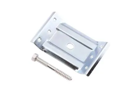 Купить Стяжка стола с винтом 2 мм 119x70 мм, белый цинк, 1 шт, Стройбат в интернет-магазине Akvilon.kz