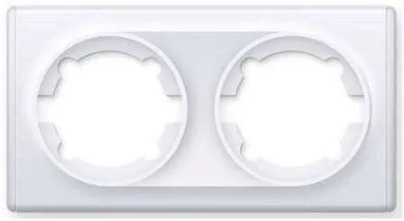 Купить Рамка 2-местная OneKeyElektro Белый в интернет-магазине Akvilon.kz
