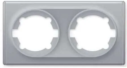 Купить Рамка 2-местная OneKeyElektro Серый в интернет-магазине Akvilon.kz