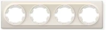 Купить Рамка 4-местная OneKeyElektro Бежевый в интернет-магазине Akvilon.kz