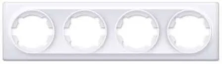 Купить Рамка 4-местная OneKeyElektro Белый в интернет-магазине Akvilon.kz