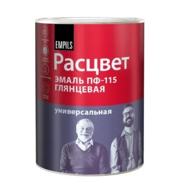 Купить Эмаль ПФ-115 синяя 0,9 кг, Расцвет в интернет-магазине Akvilon.kz