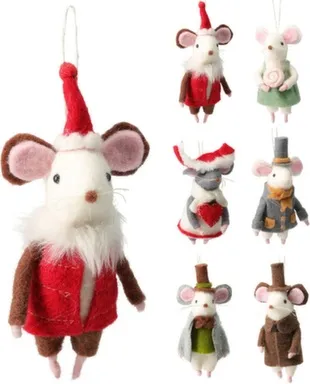 Купить Декорация подвесная Мышка, 10x6x16 см, в ассортименте, Koopman в интернет-магазине Akvilon.kz