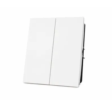 Выключатель 2-клавишный Auroom серия Linea механизм, Белый soft touch, 250V-10A в интернет-магазине Akvilon.kz Выключатель 2-клавишный Auroom серия Linea механизм, Белый soft touch, 250V-10A в интернет-магазине Akvilon.kz