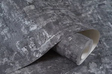 Купить Обои виниловые на флизелиновой основе Римини, база, графит, 1,06x10 м, Артекс в интернет-магазине Akvilon.kz