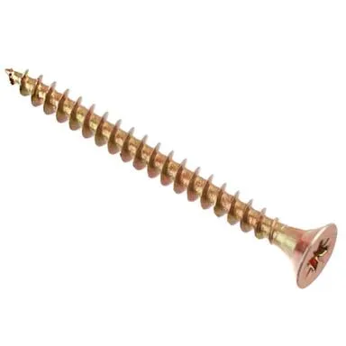 Купить Саморезы универсальные 4x40 мм, желтый цинк, 15 шт, Стройбат в интернет-магазине Akvilon.kz