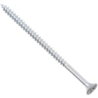 Купить Саморезы универсальные 5x90 мм, белый цинк, 100 шт, Стройбат в интернет-магазине Akvilon.kz