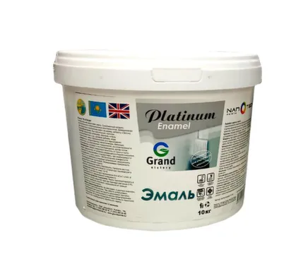 Купить Универсальная акриловая эмаль матовая белая 1кг, Platinum Enamel в интернет-магазине Akvilon.kz