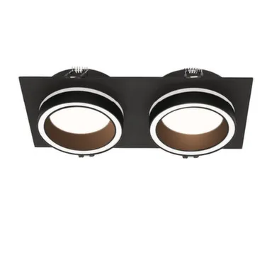 Купить Встраиваемый cветильник WOLTA WDL-GX53/06BL-02 IP20 под лампу GX53 двойной Чёрный LUCE 220x110x45 в интернет-магазине Akvilon.kz