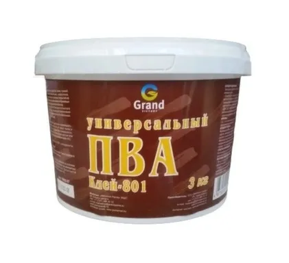 Купить Клей-801 ПВА универсальный 3кг, Grand Victory в интернет-магазине Akvilon.kz