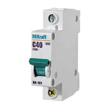 Купить Автомат 1Р С 40 А 4,5 кА 230В ВА 101 DEKraft в интернет-магазине Akvilon.kz