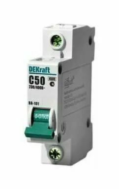 Купить Автомат 1Р С 50 А 4,5 кА 230В ВА 101 DEKraft в интернет-магазине Akvilon.kz