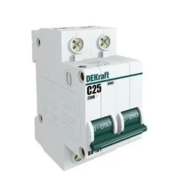 Купить Автомат 2P C 25 А ВА 101 DEKraft в интернет-магазине Akvilon.kz
