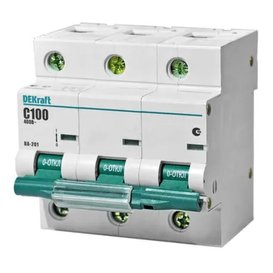 Купить Автомат 3Р C 100 А ВА 201 DEKraft в интернет-магазине Akvilon.kz